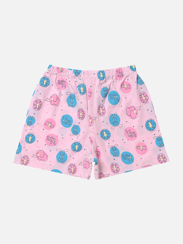 Baby 100% Cotton Spandex Front Open Short Suit with Half Sleeves for Easy Dressing and Everyday Comfort