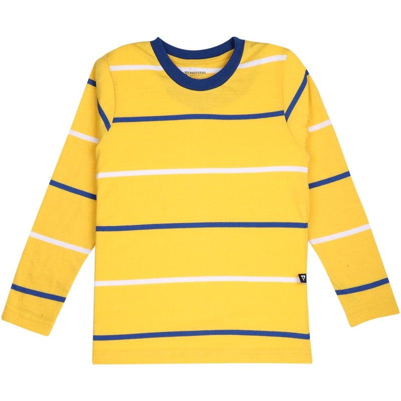Bodycare Boys Tshirt Striped Round Neck Full Sleeves