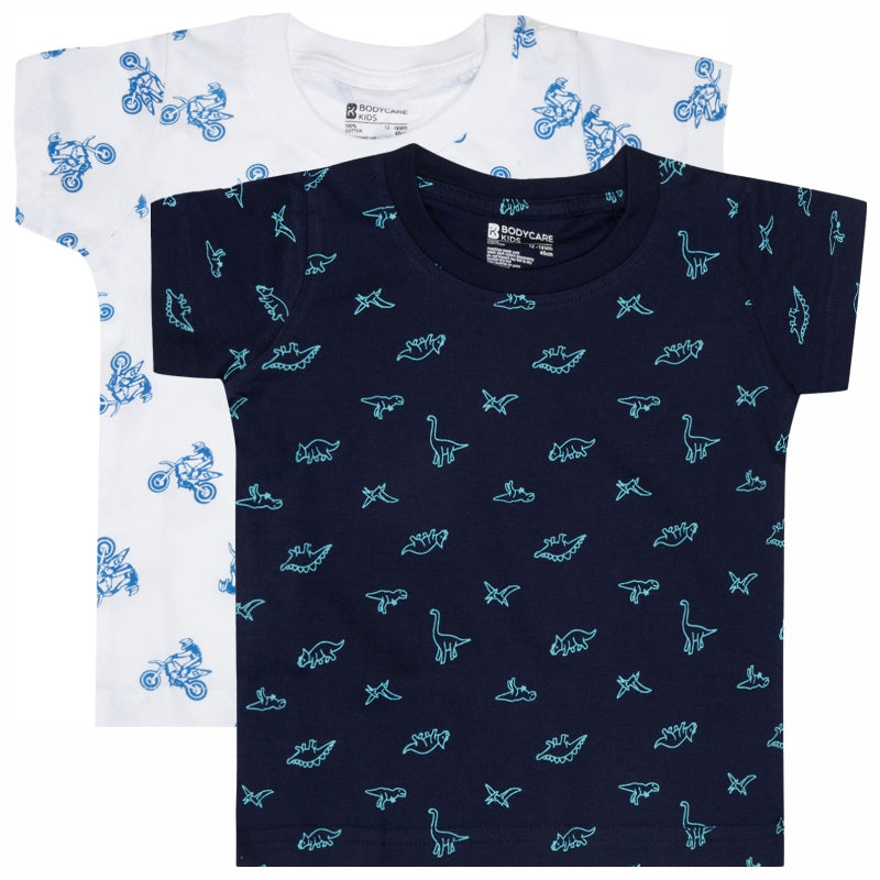 Baby Boys T-Shirt Round Neck Half Sleeves Pack of 2