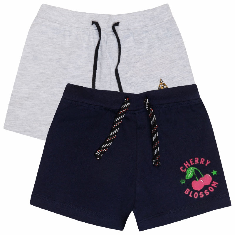 Bodycare Girls Solid Shorts Pack Of 2