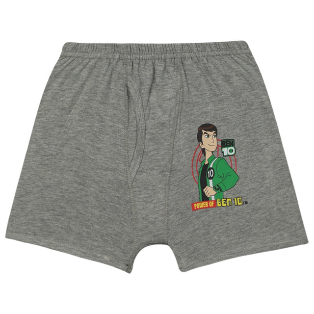 Boys Benten Cotton Trunk Underwear with Inner Elastic and Character Print Styling for Daily Comfort - Pack of 4