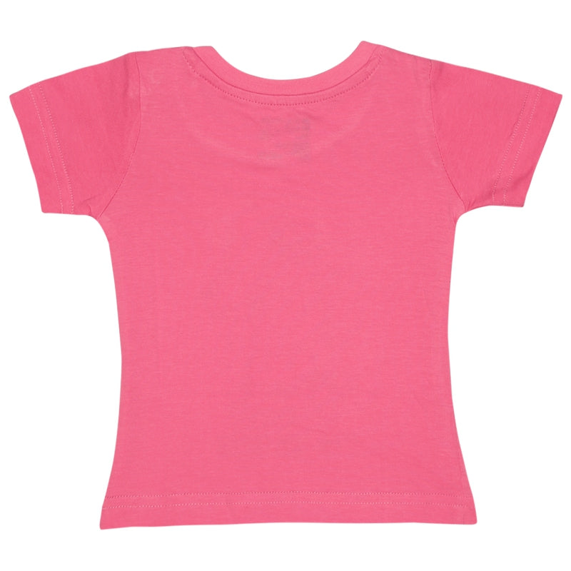 Bodycare Girls Cotton Round Neck Half Sleeves Tshirt Pack Of 2