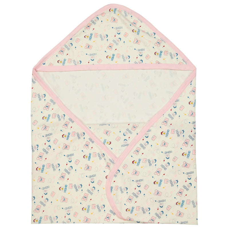 Bodycare Unisex Baby Printed Hooded Wrapper