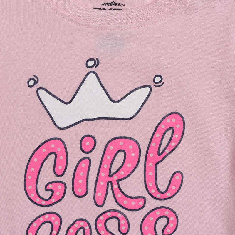 Dyca Girls Round Neck Half Sleeves T-Shirt