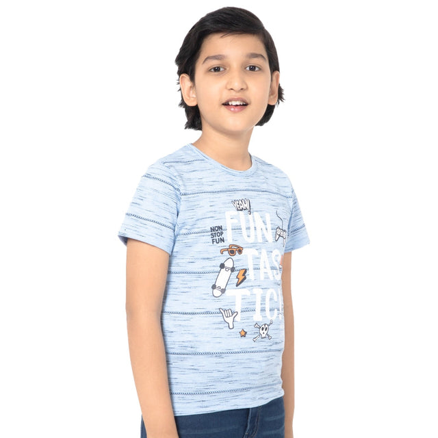Boys 100% Cotton T-Shirt Round Neck Half Sleeves Pack of 1 - Bodycare