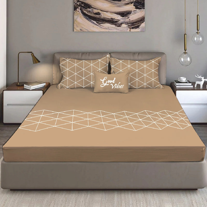 King Size Cotton Bedsheet Solid Salmon Pink - Bodycare