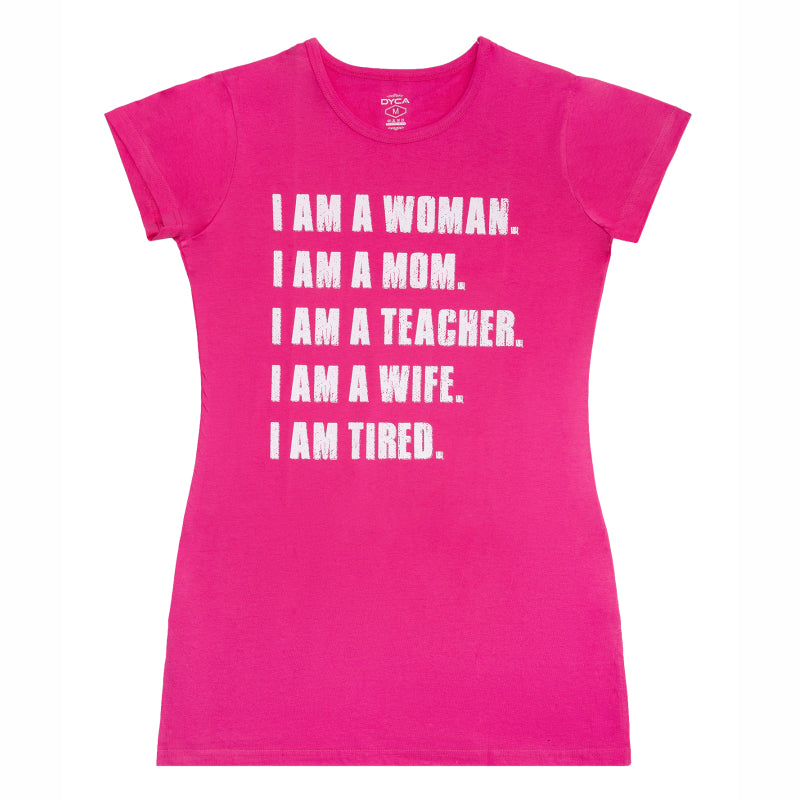 Women Cotton Printed Long T-Shirt with Round Neck, Half Sleeves and Regular Fit for Casual Wear Comfort