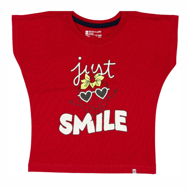 Baby Girls T-Shirt Round Neck Half Sleeves - Bodycare