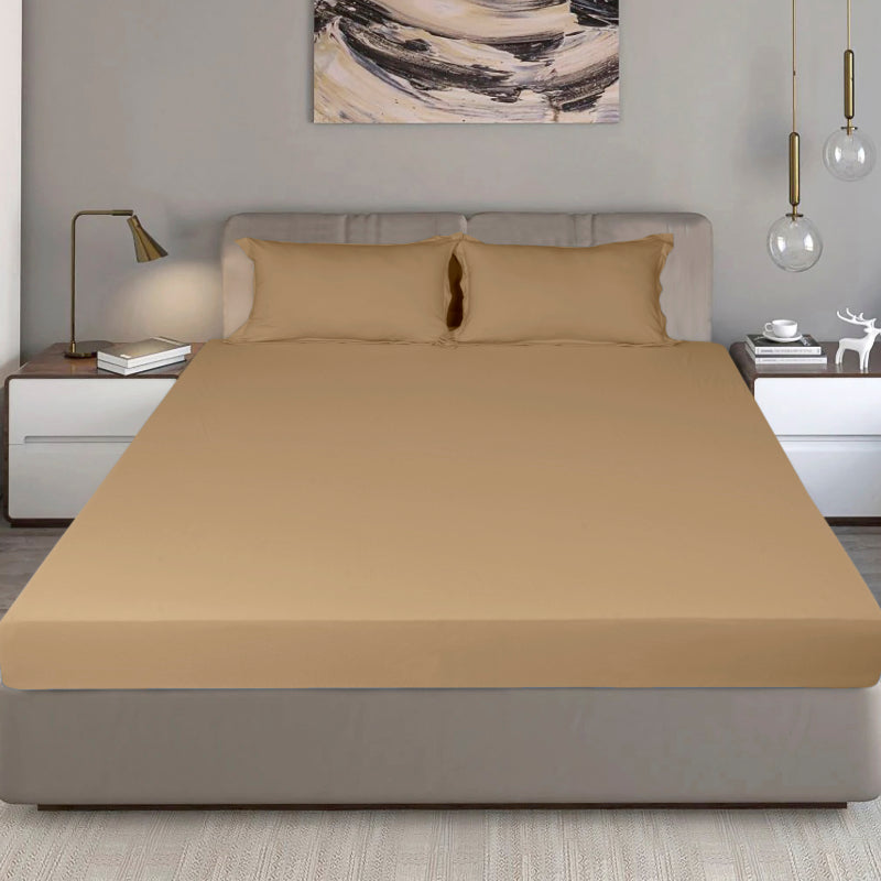 King Size Cotton Fitted Bedsheet Midnight Blue - Bodycare