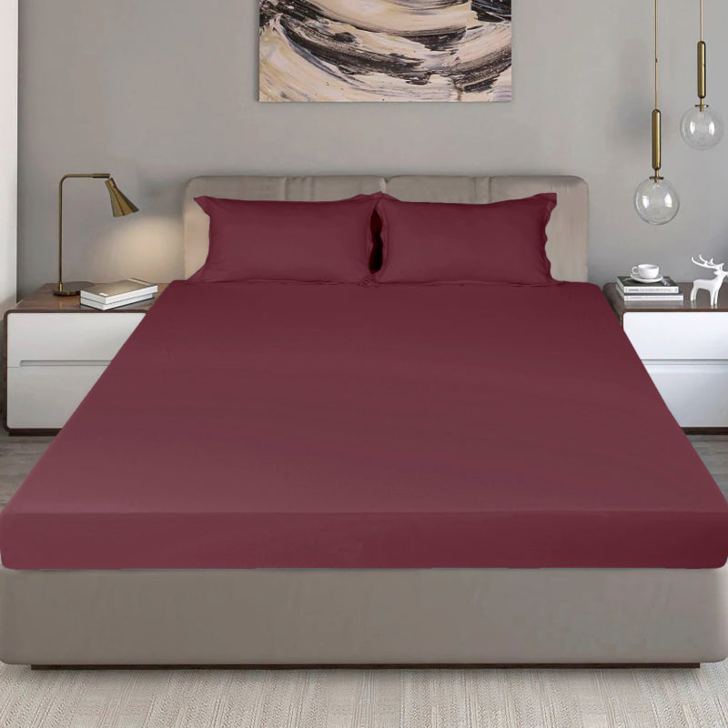 King Size Cotton Fitted Bedsheet Midnight Blue - Bodycare