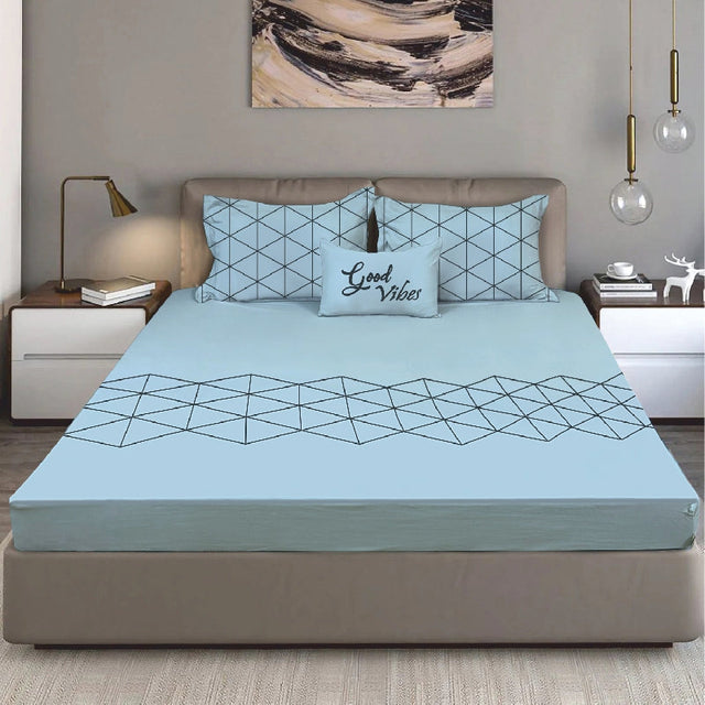 King Size Cotton Bedsheet Solid Salmon Pink - Bodycare