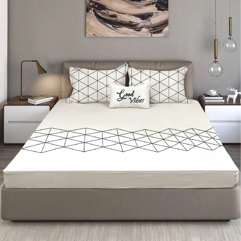 King Size Cotton Bedsheet Solid Salmon Pink - Bodycare
