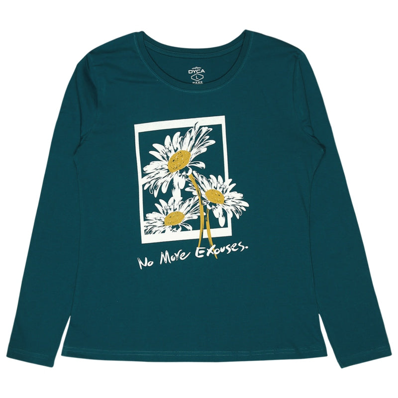 DYCA Women Round Neck Full Sleeves T-Shirt