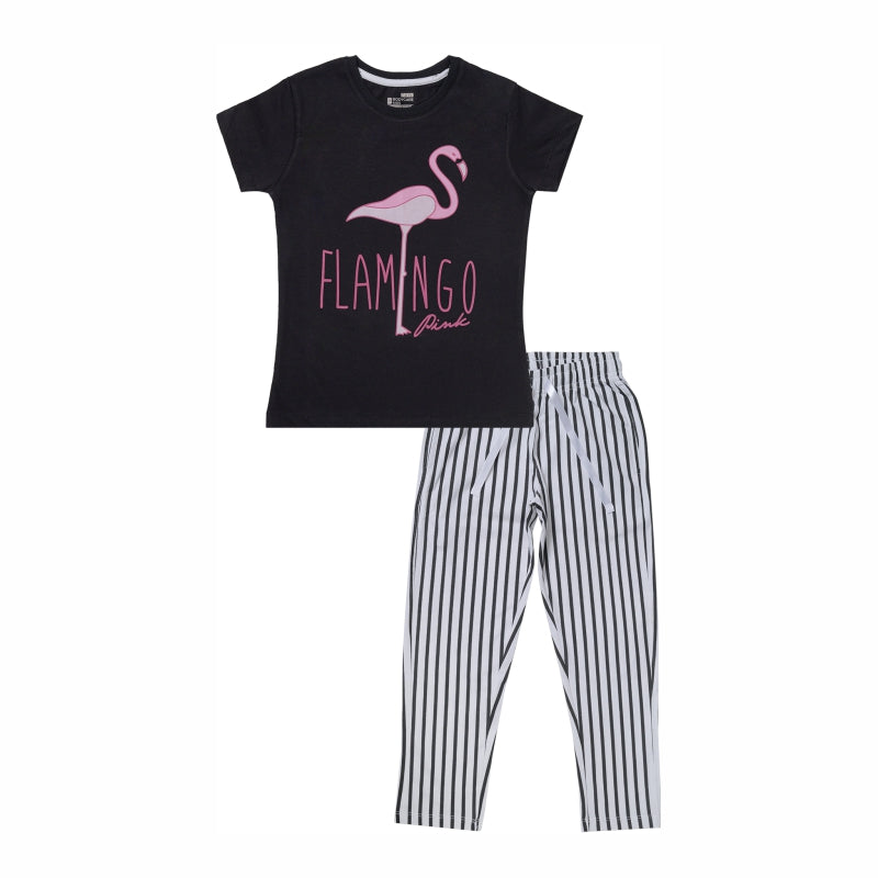 Bodycare Girls Tshirt & Pajami Night Suit Set