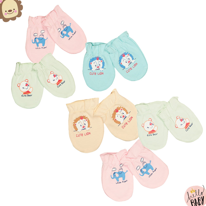 Bodycare Unisex Printed Mittens Pack Of 6