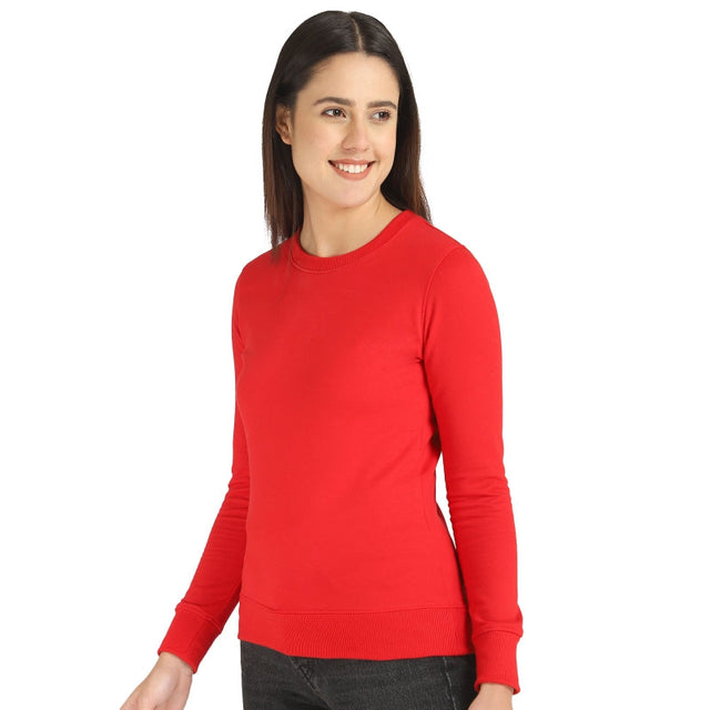 Women Sweatshirt Round Neck Full Sleeves - Bodycare