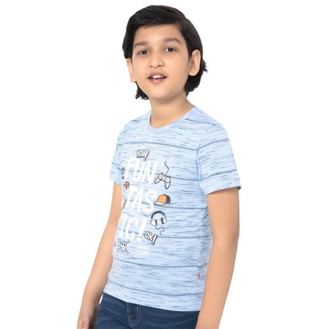 Boys 100% Cotton T-Shirt Round Neck Half Sleeves Pack of 1 - Bodycare