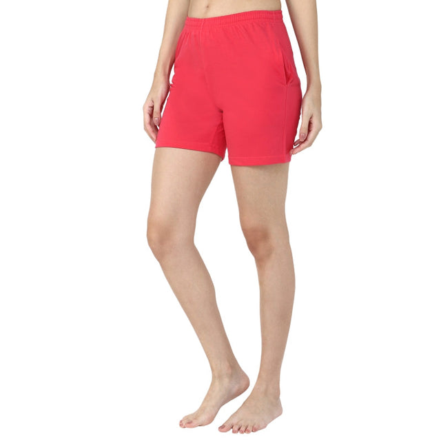 Women 100% Cotton Shorts Side Pockets - Bodycare