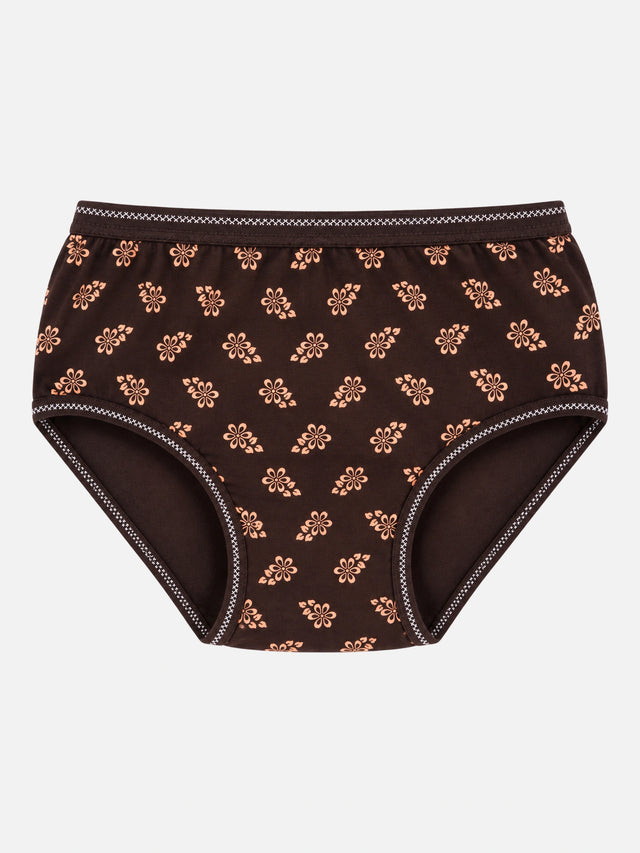 Baby Girls Printed Panties with Top Elastic for Everyday Innerwear Comfort and Regular Wardrobe Use - Pack of 6