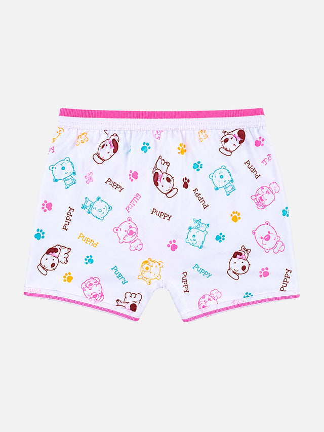 Unisex 100% Cotton Printed Bloomer with Top Elastic Waist for Comfortable Innerwear Essentials - Pack of 6
