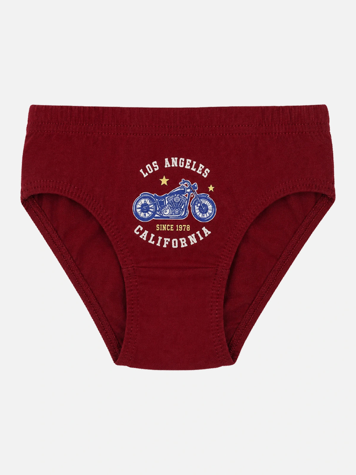 Unisex Kids 100% Cotton Briefs with Breathable Soft Innerwear Comfort for Everyday Essentials - Pack of 6