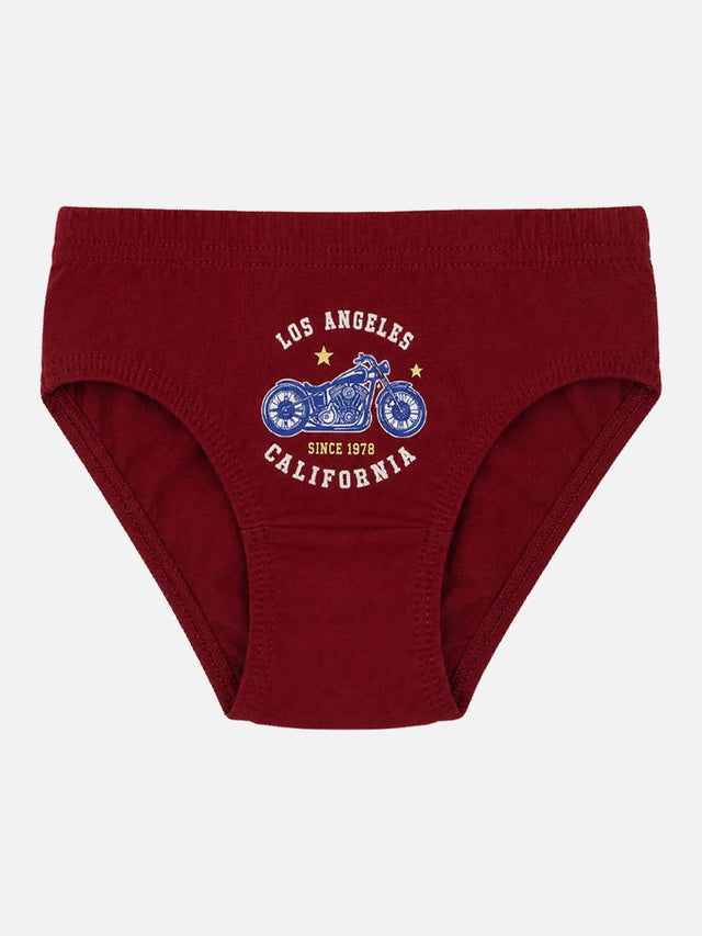 Unisex Kids 100% Cotton Briefs with Breathable Soft Innerwear Comfort for Everyday Essentials - Pack of 6