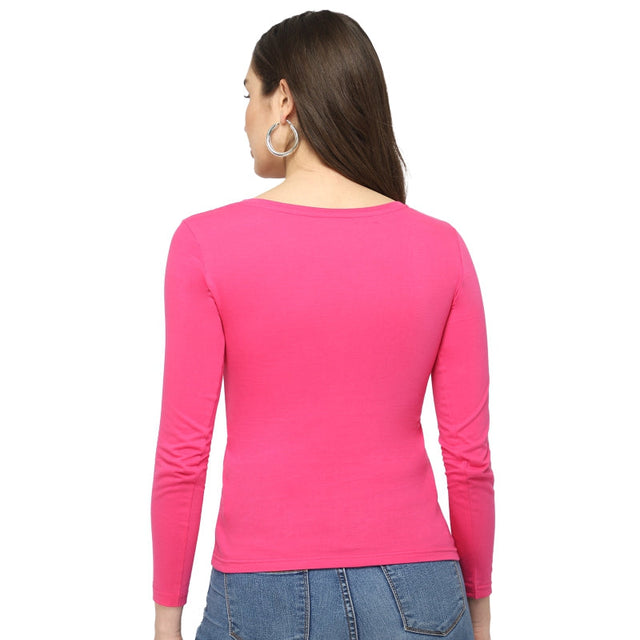 Women 100% Cotton T-Shirt Round Neck - Bodycare