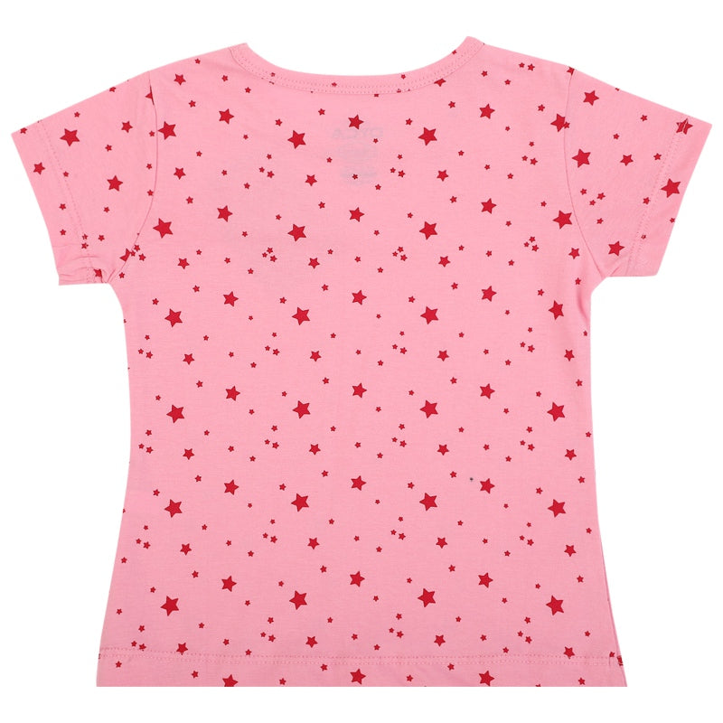 DYCA Girls Tshirt Round Neck Half Sleeves Pack Of 2