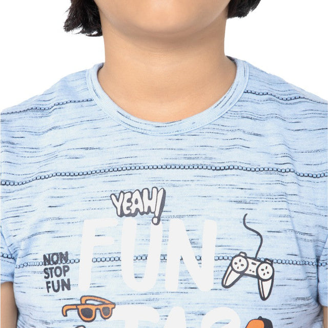 Boys 100% Cotton T-Shirt Round Neck Half Sleeves Pack of 1 - Bodycare