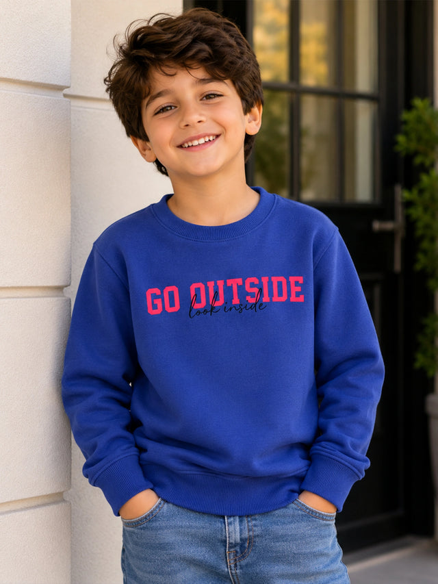 Girls Full Sleeves Round Neck Sweatshirt for Casual Wear, Easy Movement and Everyday Wardrobe Comfort