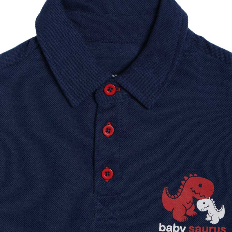 DYCA Boys Tshirt Collar Half Sleeves Solid