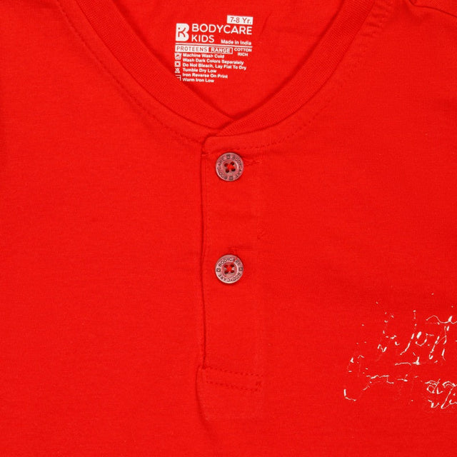 Boys Cotton T-Shirt Round Neck Half Sleeves Pack of 1 - Bodycare