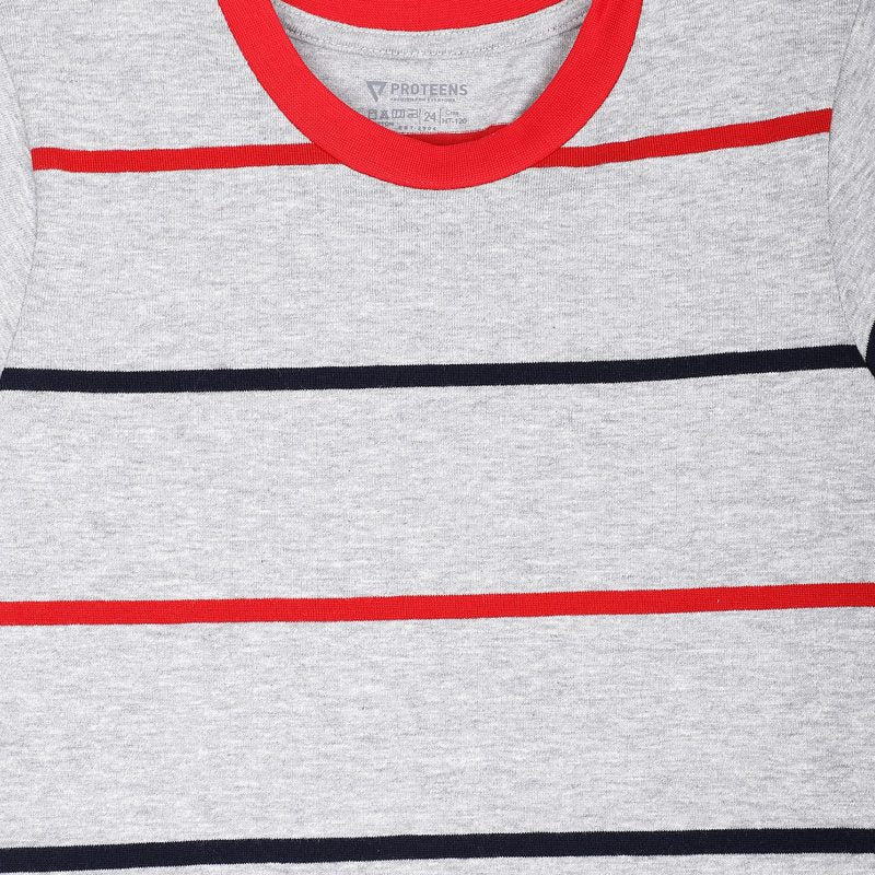 Bodycare Boys Tshirt Striped Round Neck Full Sleeves