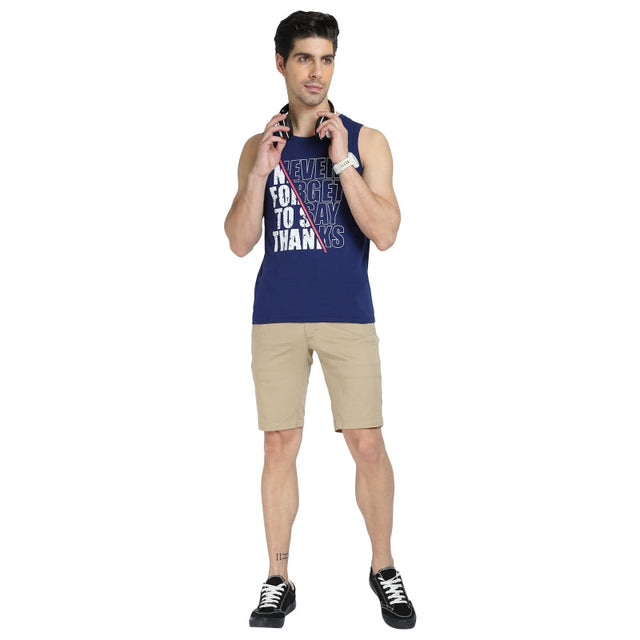 Men T-Shirt Round Neck Sleeveless - Bodycare
