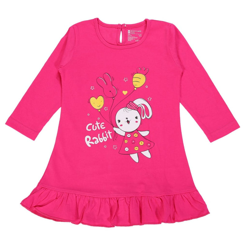 Bodycare Girls Cotton Frock Kanthi Open Full Sleeves