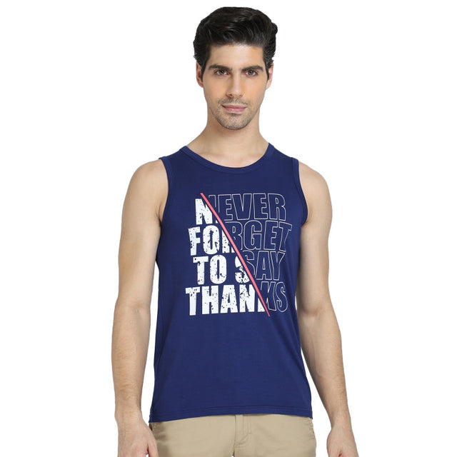 Men T-Shirt Round Neck Sleeveless - Bodycare