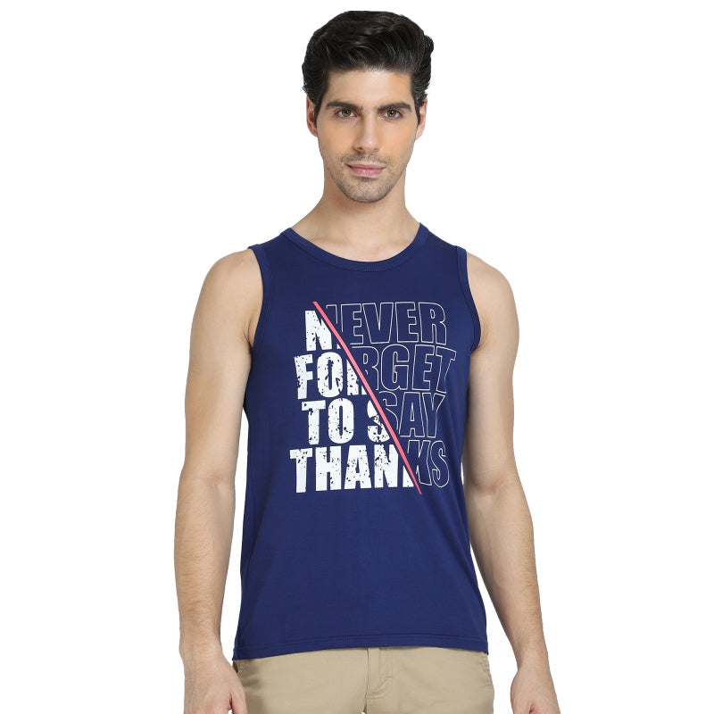 Men T-Shirt Round Neck Sleeveless - Bodycare