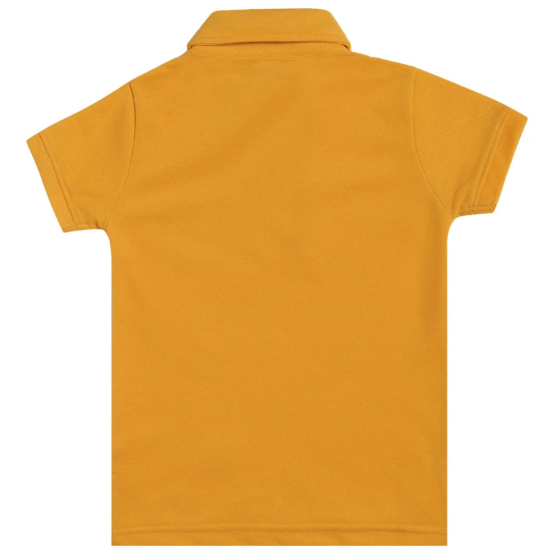 DYCA Boys Tshirt Collar Half Sleeves Solid