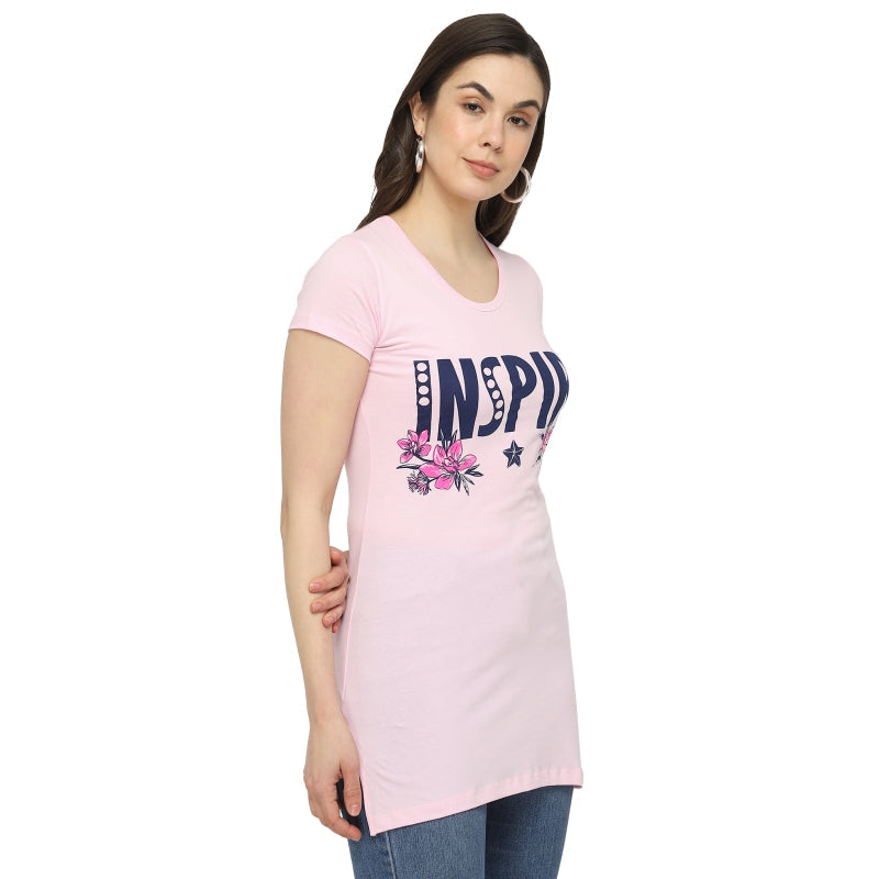 DYCA Women T-shirt Round Neck Half Sleeves