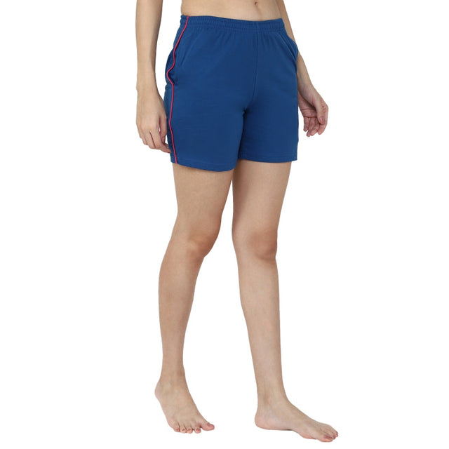 Women 100% Cotton Shorts Side Pockets - Bodycare
