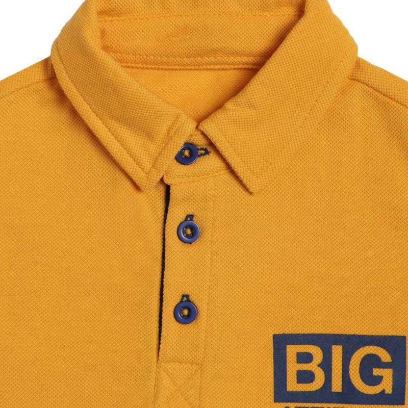 DYCA Boys Tshirt Collar Half Sleeves Solid