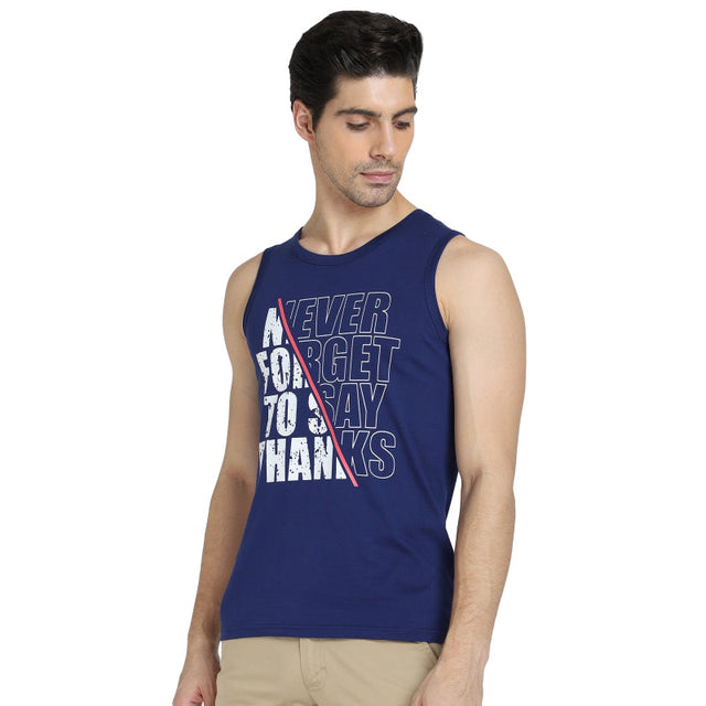 Men T-Shirt Round Neck Sleeveless - Bodycare