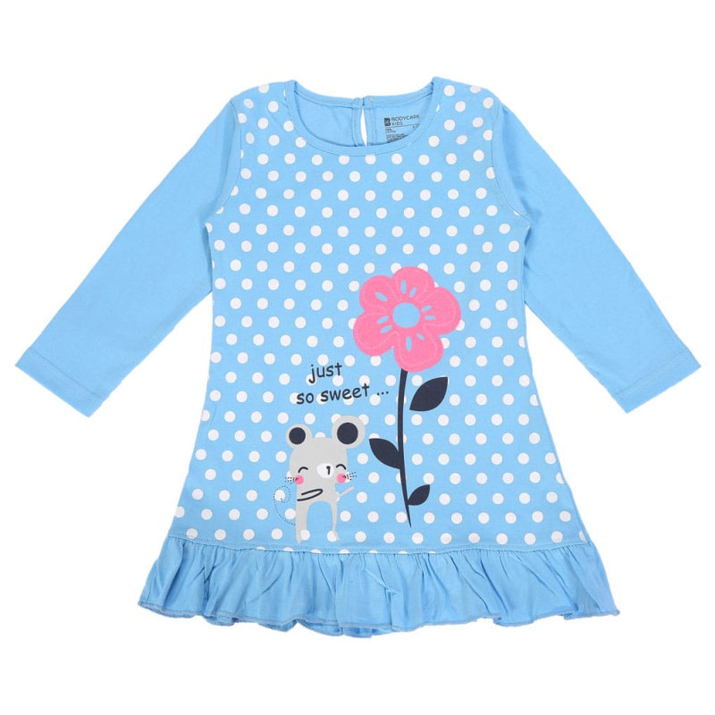 Bodycare Girls Cotton Frock Kanthi Open Full Sleeves