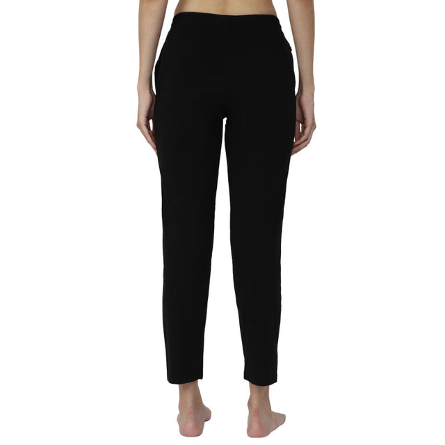 Women 100% Cotton Track Pant with Side Pockets and Solid Sports Jogger Styling for Workout, Gym and Active Wear