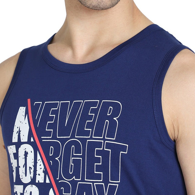 Men T-Shirt Round Neck Sleeveless - Bodycare