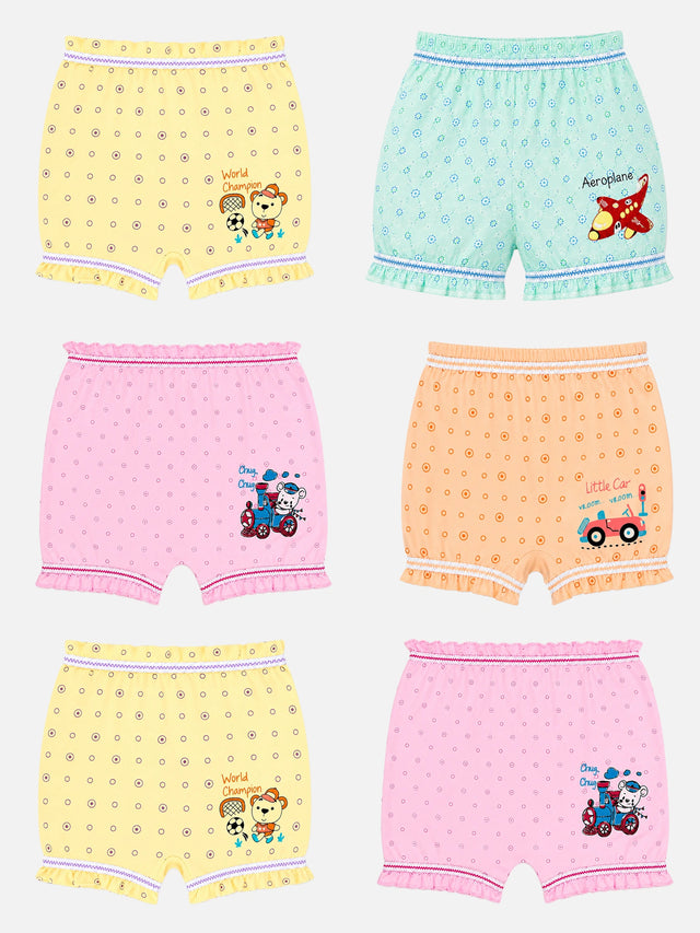 Unisex 100% Cotton Bloomer Pack of 6
