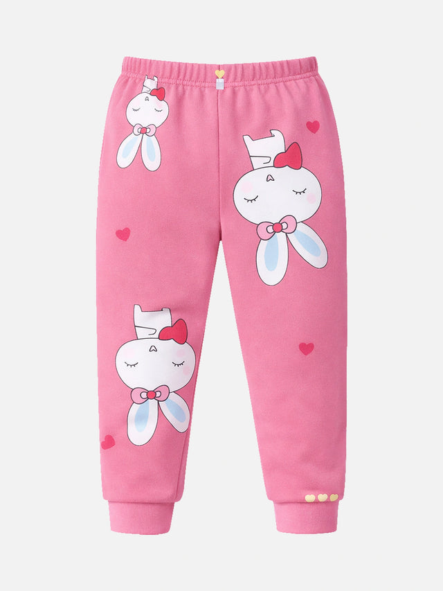 Baby Girls Unicorn Cotton Pyjama Inner Elastic for Casual Wear, Lounge Comfort and Easy Movement - Pack of 1