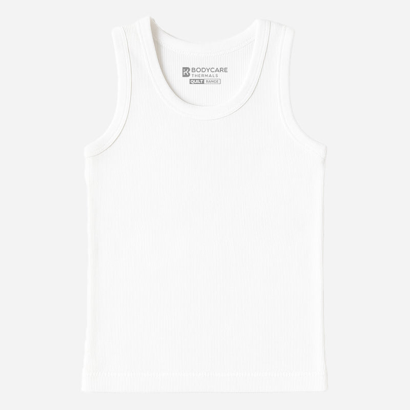 Quilt Antibacterial Unisex Round Neck Sleeveless Thermal Top Pack Of 2