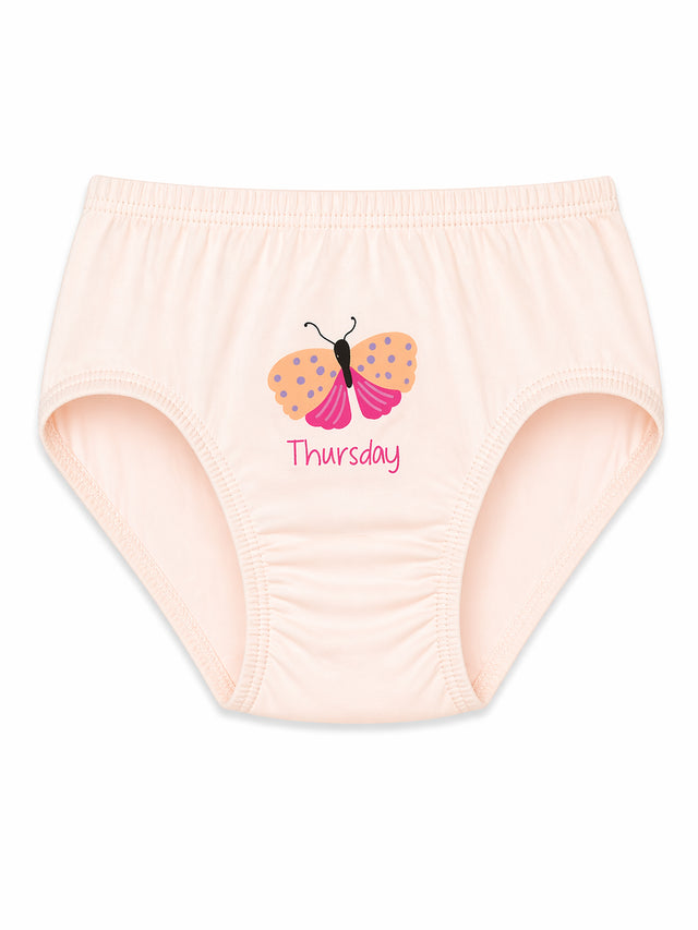 Girls 100% Cotton Panty with Inner Elastic for Everyday Innerwear Comfort and Regular Use - Pack of 3