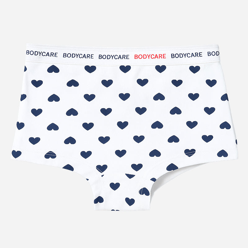 BODYCARE Girl's Premium Cotton Boyshorts Pack of 4 (Color & Print May Vary)